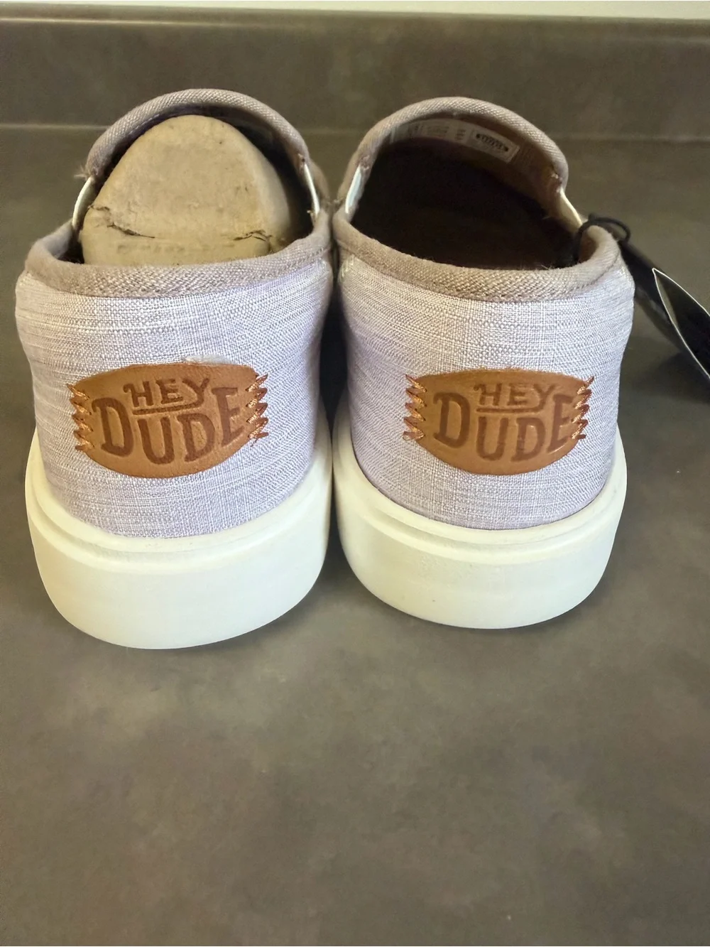 Hey Dude Men’s Slip-On Canvas Shoes in Dusty Lavender